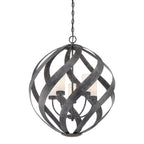Quintiesse Blacksmith Outdoor 5 Light Outdoor Chandelier in Old Black