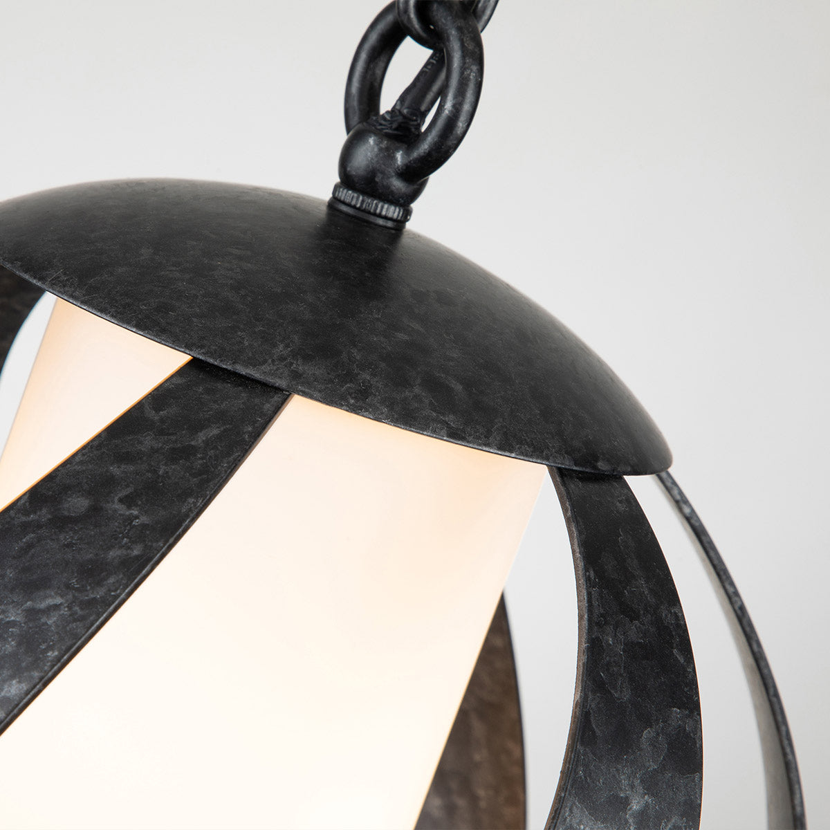 Quintiesse Blacksmith Outdoor Pendant in Old Black