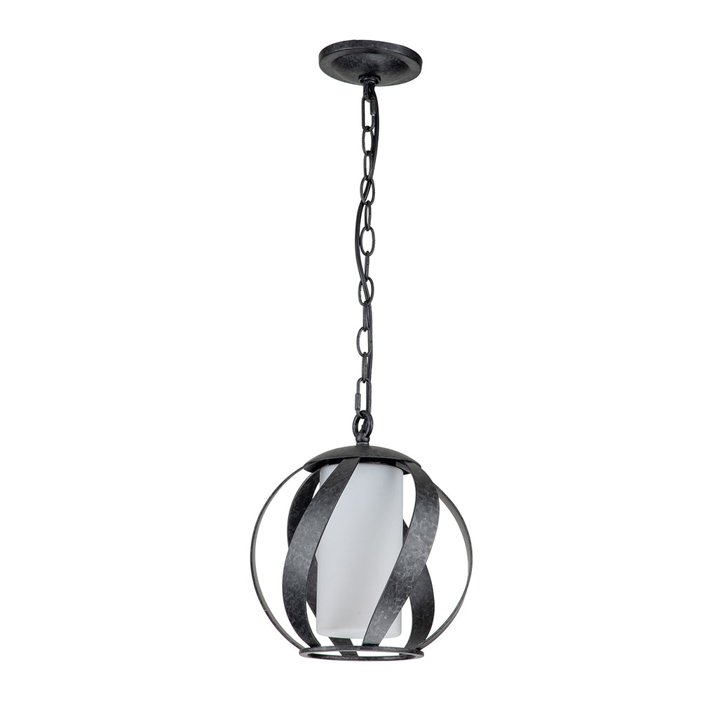 Quintiesse Blacksmith Outdoor Pendant in Old Black
