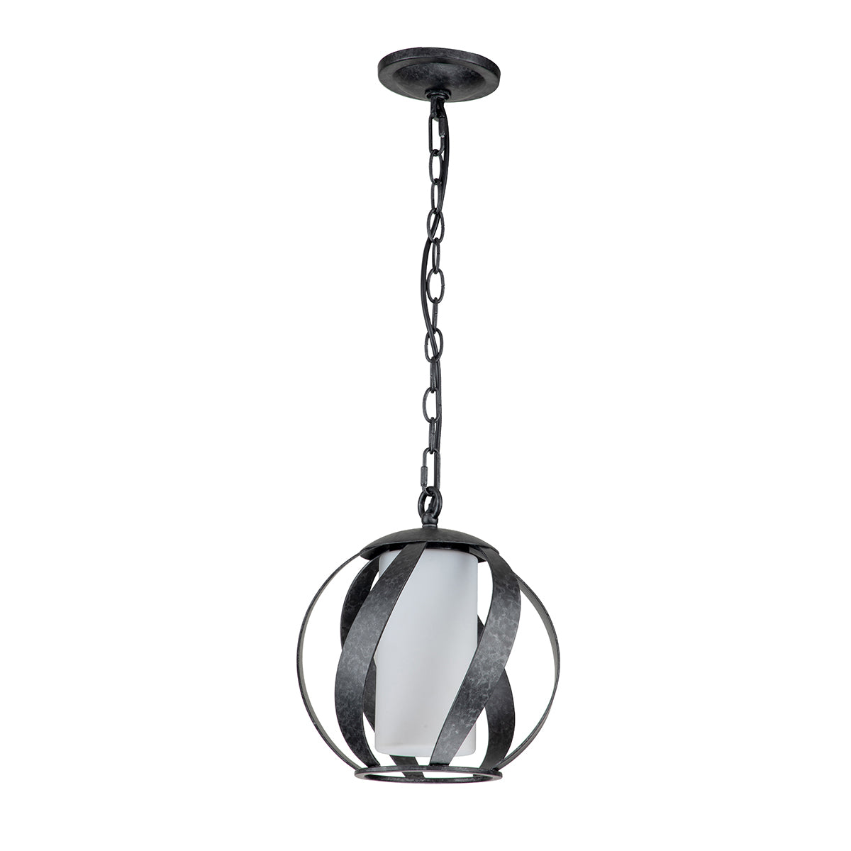 Quintiesse Blacksmith Outdoor Pendant in Old Black