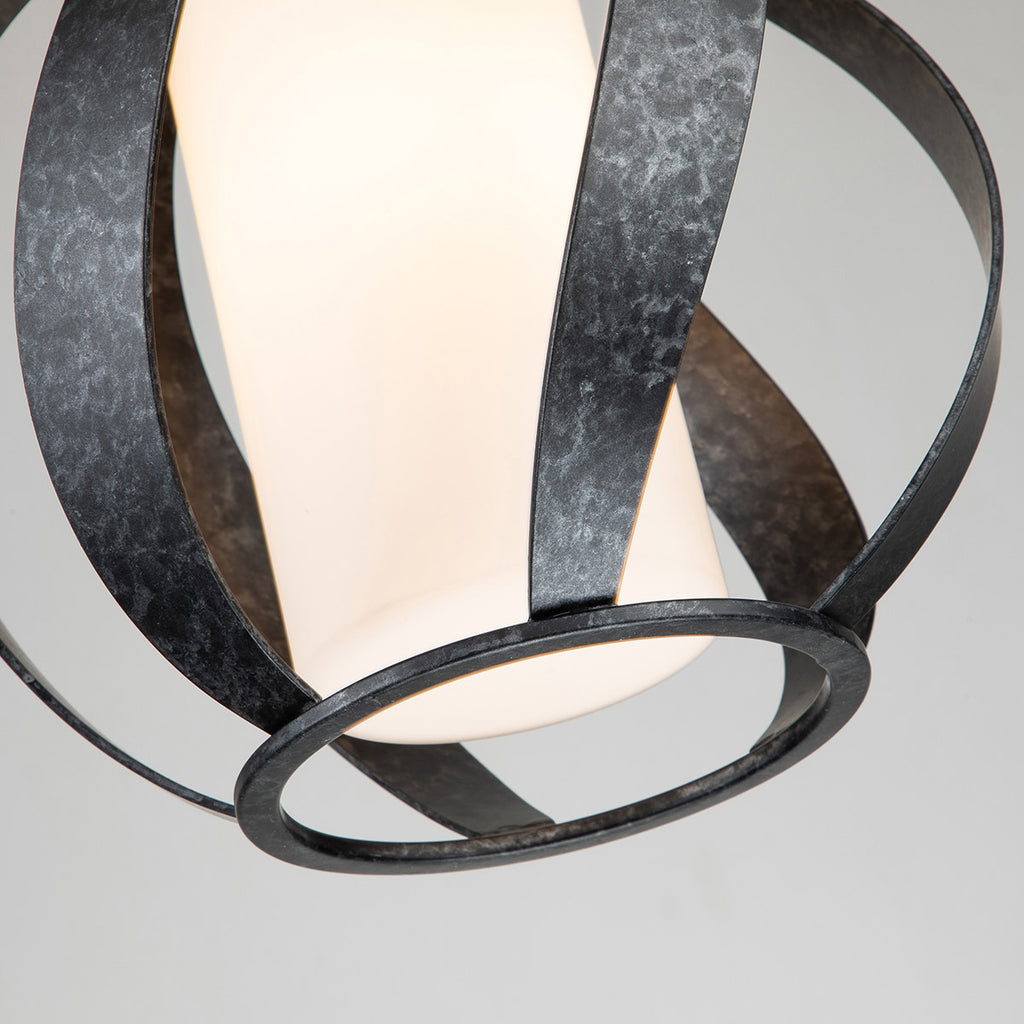 Quintiesse Blacksmith Outdoor Pendant in Old Black