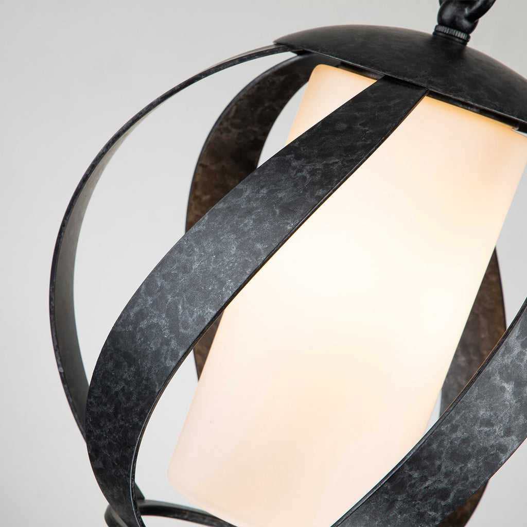 Quintiesse Blacksmith Outdoor Pendant in Old Black