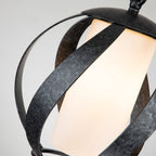 Quintiesse Blacksmith Outdoor Pendant in Old Black