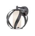 Quintiesse Blacksmith Outdoor Wall Light in Old Black