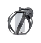Quintiesse Blacksmith Outdoor Wall Light in Old Black
