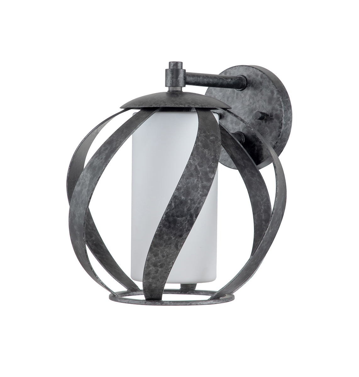 Quintiesse Blacksmith Outdoor Wall Light in Old Black