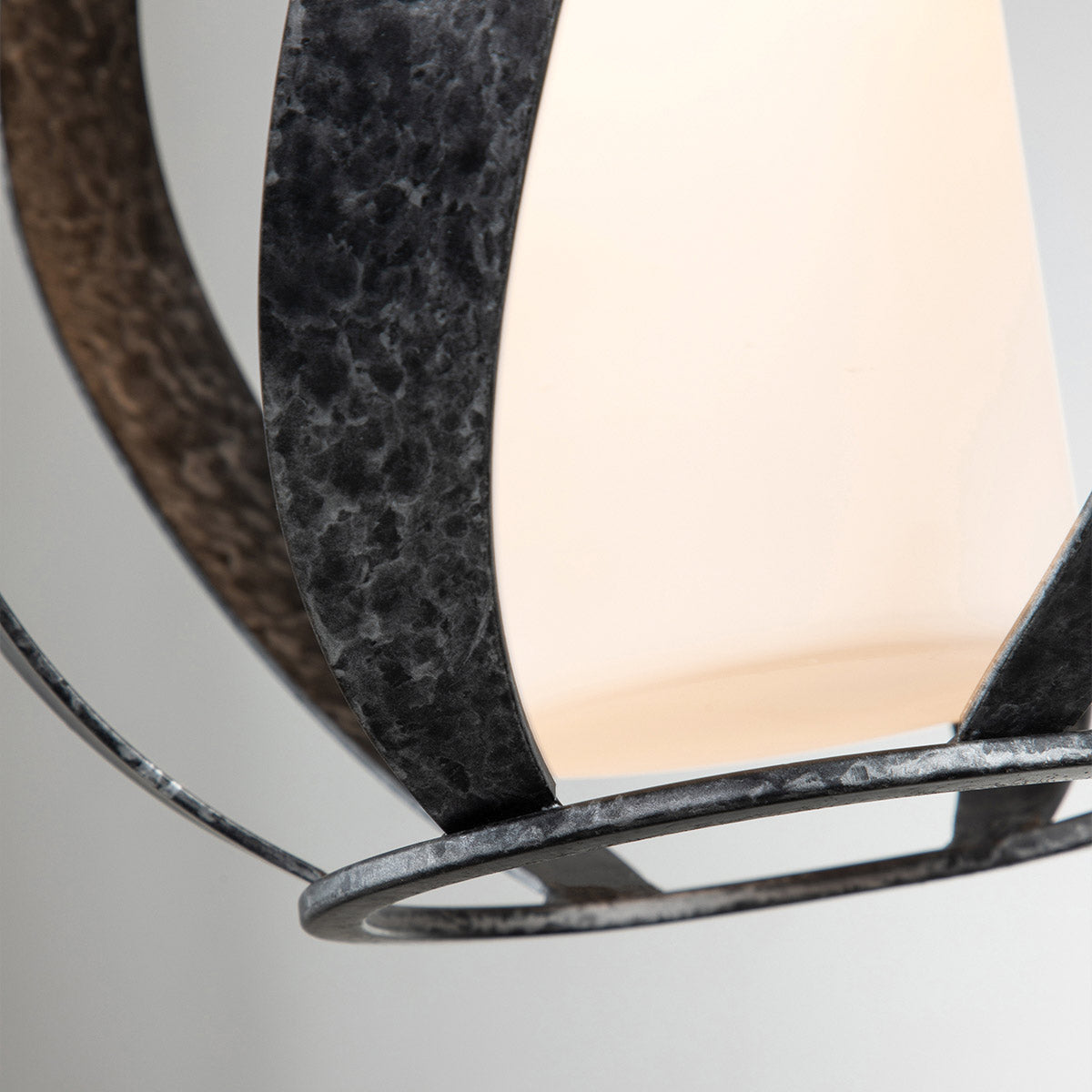Quintiesse Blacksmith Outdoor Wall Light in Old Black