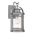Quintiesse Booker Outdoor Medium Wall Lantern in Industrial Aluminium