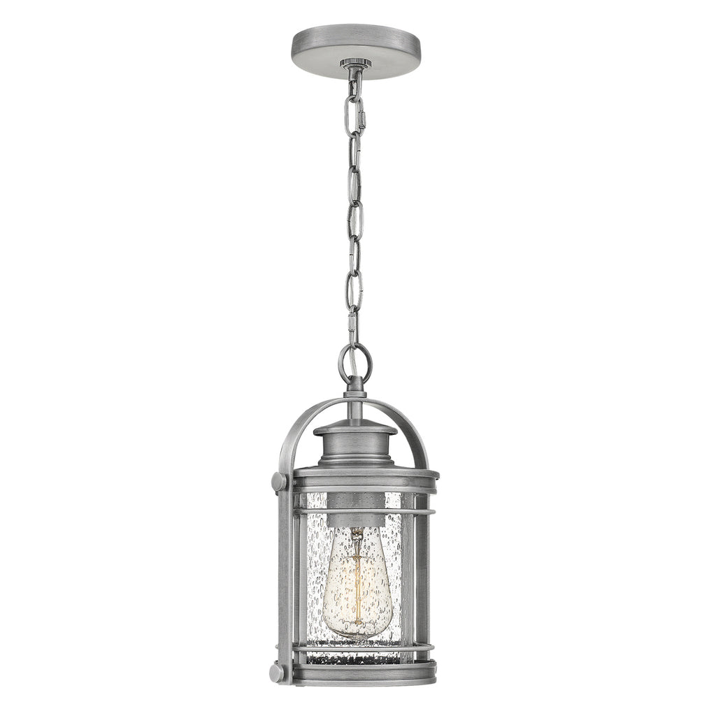 Quintiesse Booker Outdoor Small Chain Lantern in Industrial Aluminium