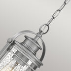 Quintiesse Booker Outdoor Small Chain Lantern in Industrial Aluminium