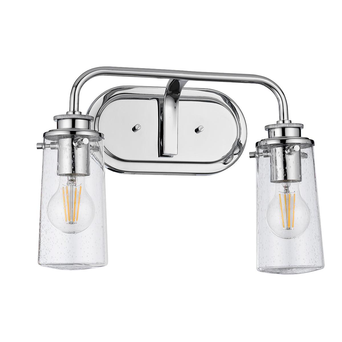 Quintiesse Braelyn 2 Light Wall Light Polished Chrome
