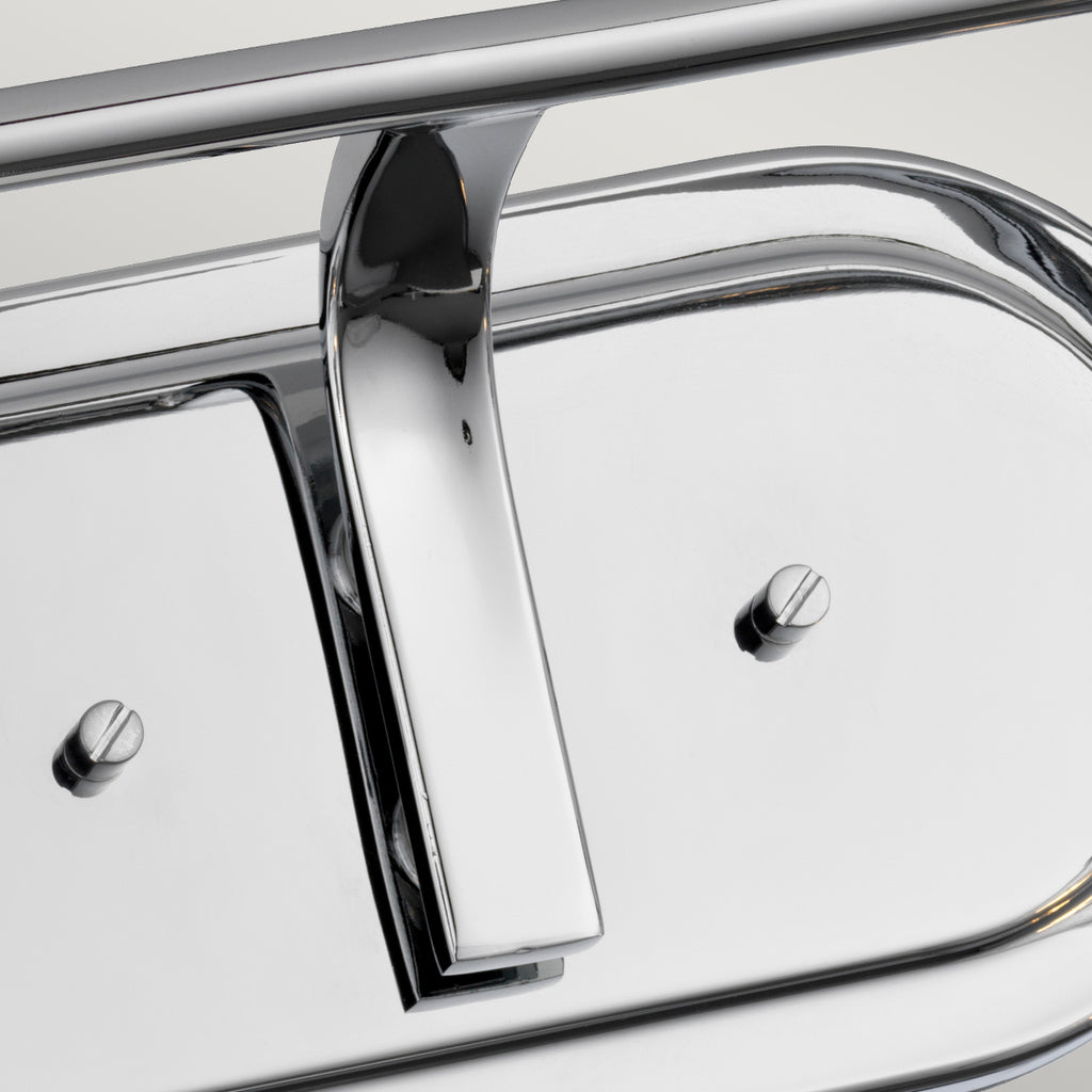 Quintiesse Braelyn 2 Light Wall Light Polished Chrome