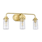 Quintiesse Braelyn 3 Light Wall Light Brushed Brass