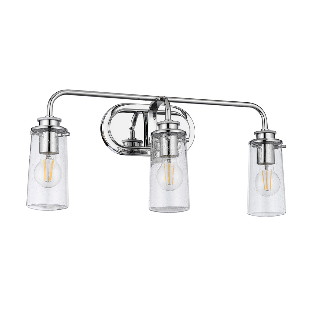 Quintiesse Braelyn 3 Light Wall Light Polished Chrome