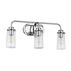 Quintiesse Braelyn 3 Light Wall Light Polished Chrome