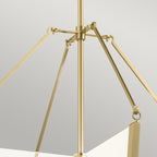 Quintiesse Calters Large LED Foyer Pendant in Champagne Gold 