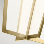 Quintiesse Calters Large LED Foyer Pendant in Champagne Gold 