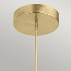 Quintiesse Calters Large LED Foyer Pendant in Champagne Gold 