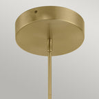 Quintiesse Calters LED Isle Pendant in Champagne Gold 