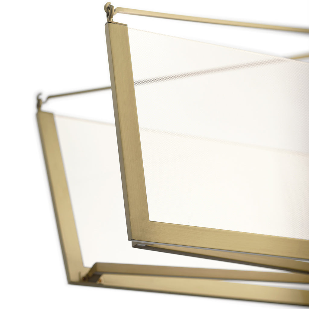 Quintiesse Calters LED Isle Pendant in Champagne Gold 