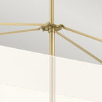 Quintiesse Calters LED Isle Pendant in Champagne Gold 