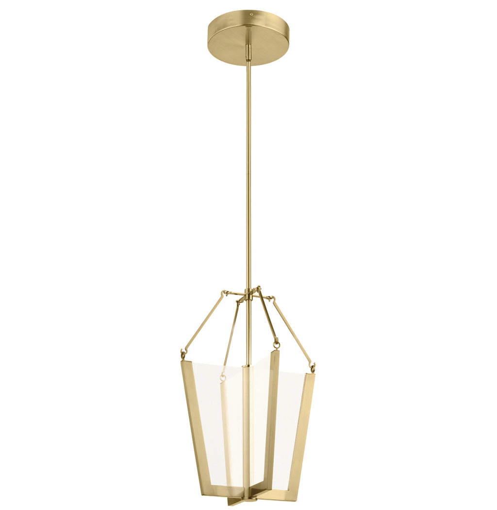 Quintiesse Calters Medium LED Pendant in Champagne Gold 