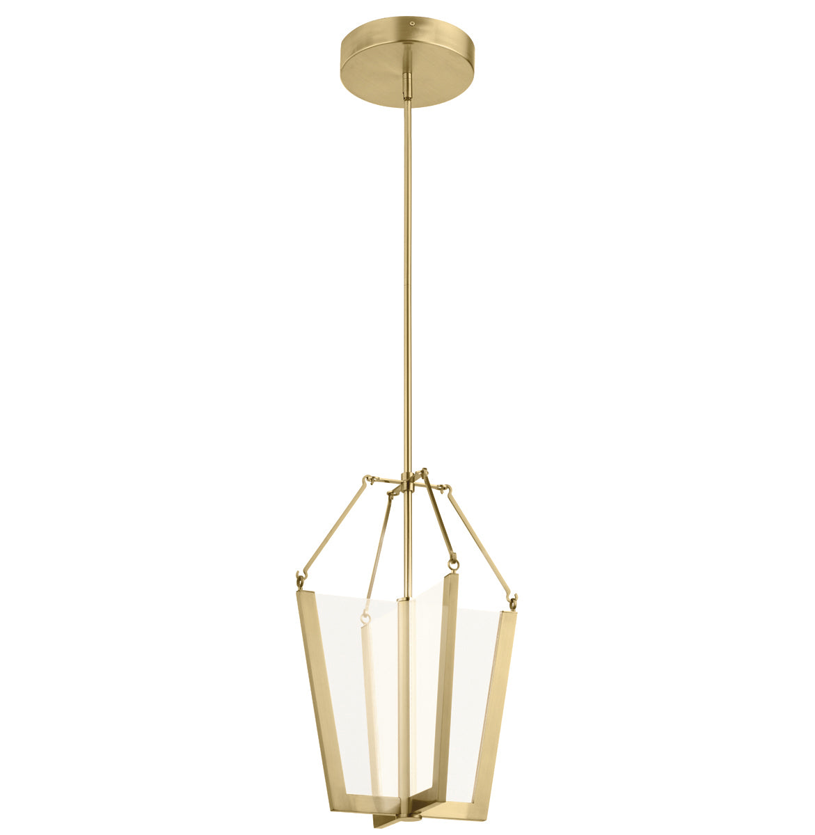 Quintiesse Calters Medium LED Pendant in Champagne Gold 