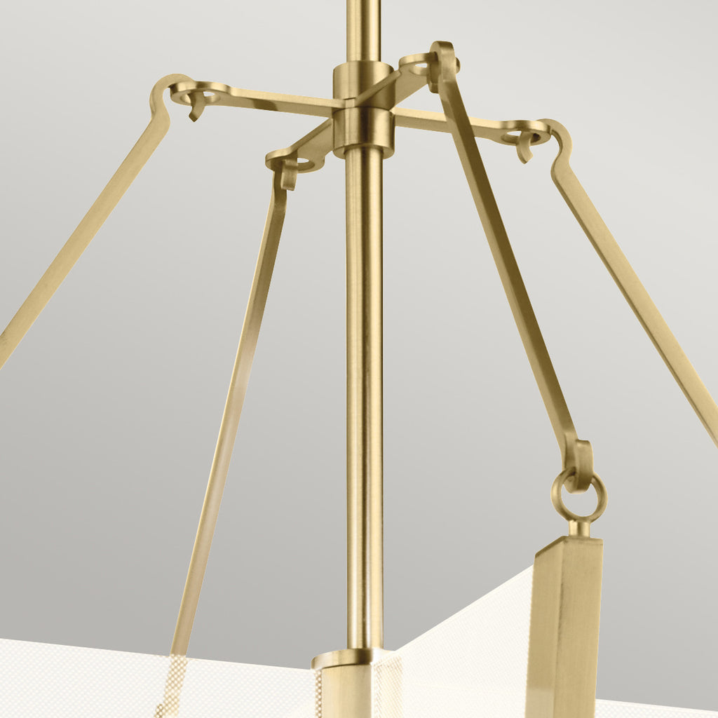 Quintiesse Calters Medium LED Pendant in Champagne Gold 