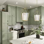 Quintiesse Calters Medium LED Pendant in Champagne Gold 