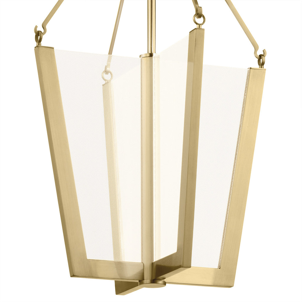 Quintiesse Calters Medium LED Pendant in Champagne Gold 