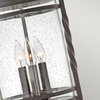 Quintiesse Casa 3 Light Chain Lantern Olde Black