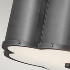 Quintiesse Chance 2 Light Semi-Flush in Blackened Brass