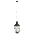 Quintiesse Chance Harbor 1 Light Chain Lantern Weathered Zinc