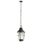 Quintiesse Chance Harbor 1 Light Chain Lantern Weathered Zinc