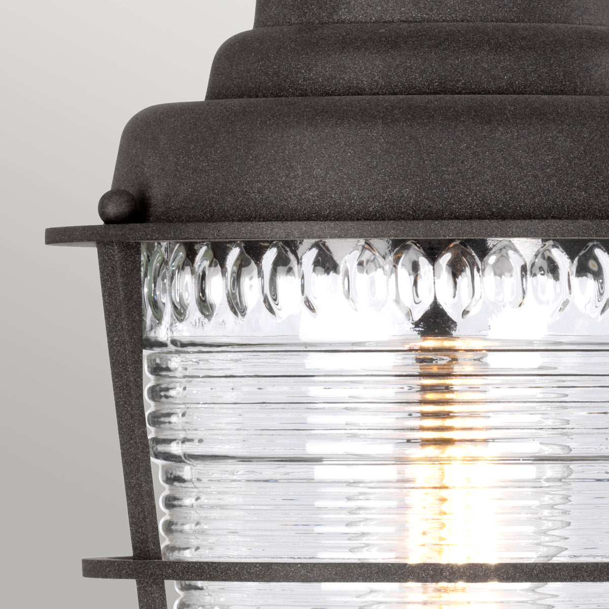 Quintiesse Chance Harbor 1 Light Pedestal Lantern Weathered Zinc