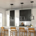 Quintiesse Ciri LED Pendant  in Matte Black