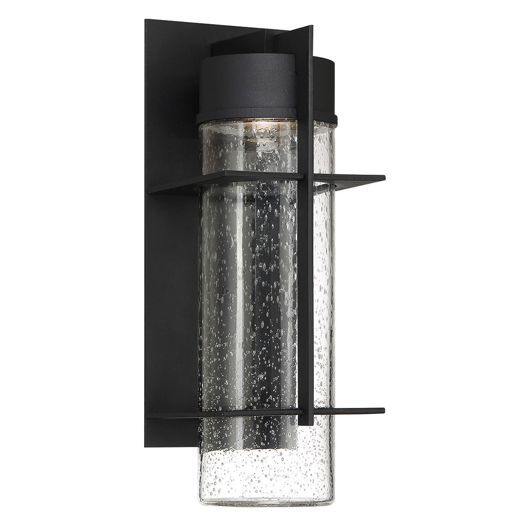Quintiesse Eames Outdoor Large LED Wall Lantern in Earth Black