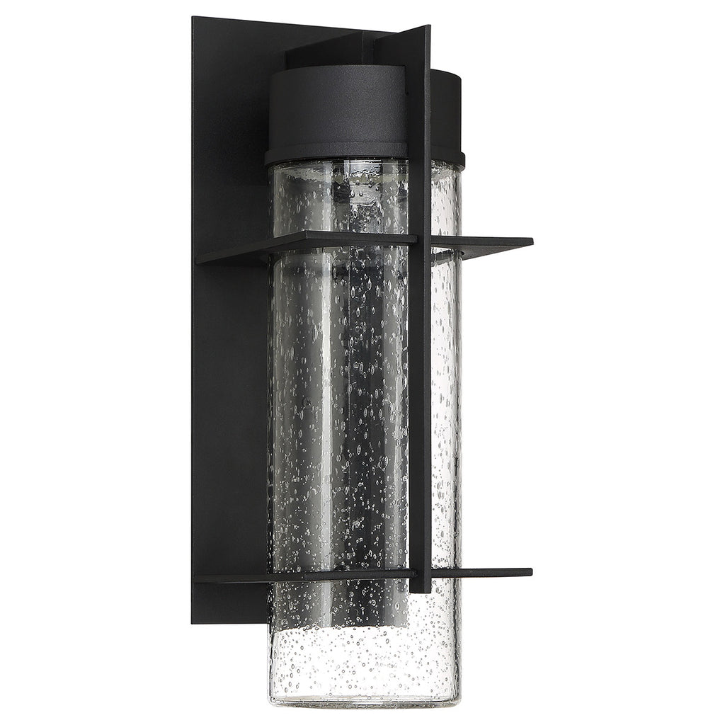 Quintiesse Eames Outdoor Large LED Wall Lantern in Earth Black