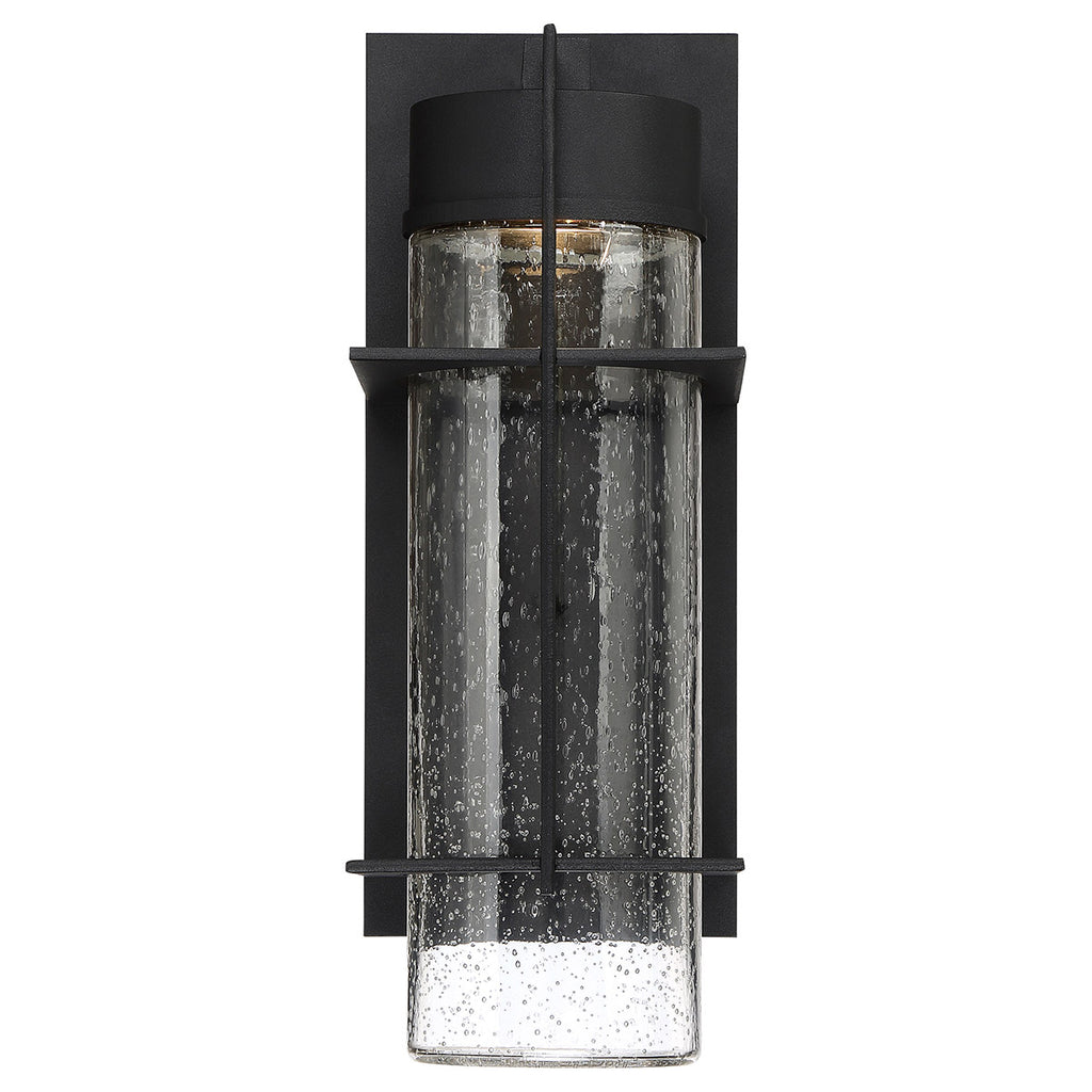 Quintiesse Eames Outdoor Large LED Wall Lantern in Earth Black