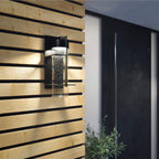 Quintiesse Eames Outdoor Large LED Wall Lantern in Earth Black