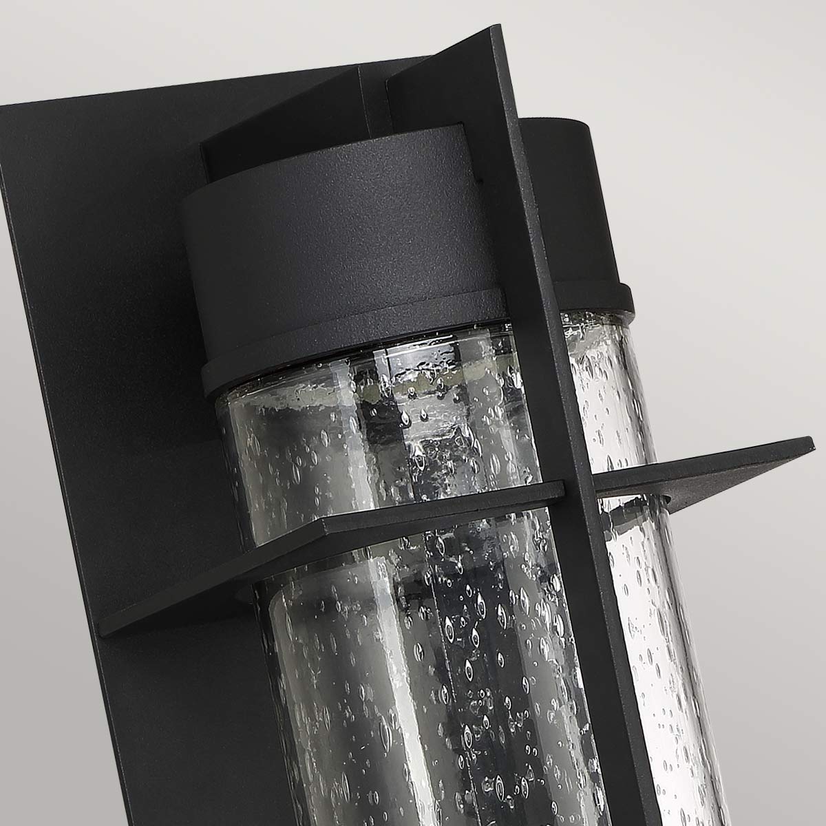 Quintiesse Eames Outdoor Large LED Wall Lantern in Earth Black