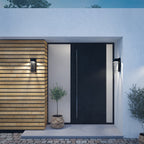 Quintiesse Eames Outdoor Large LED Wall Lantern in Earth Black