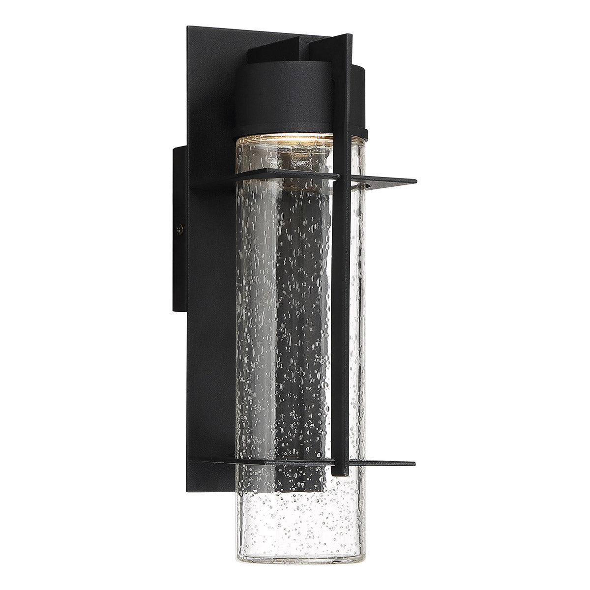 Quintiesse Eames Outdoor Medium LED Wall Lantern in Earth Black