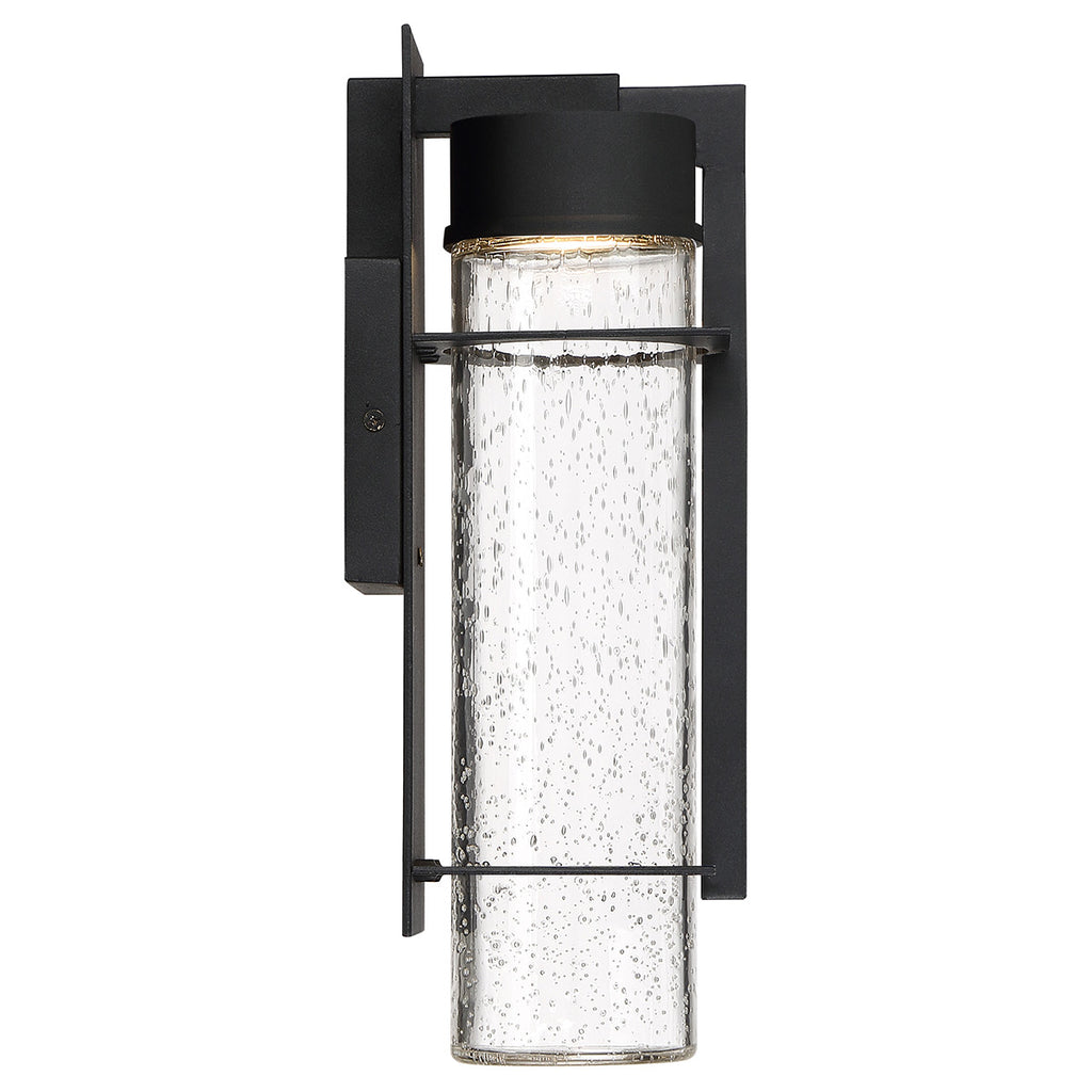 Quintiesse Eames Outdoor Medium LED Wall Lantern in Earth Black