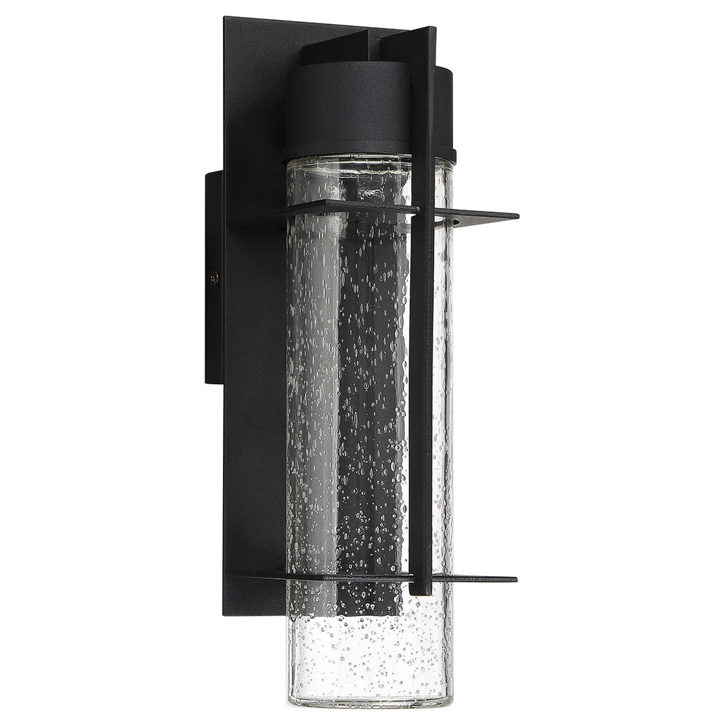Quintiesse Eames Outdoor Medium LED Wall Lantern in Earth Black