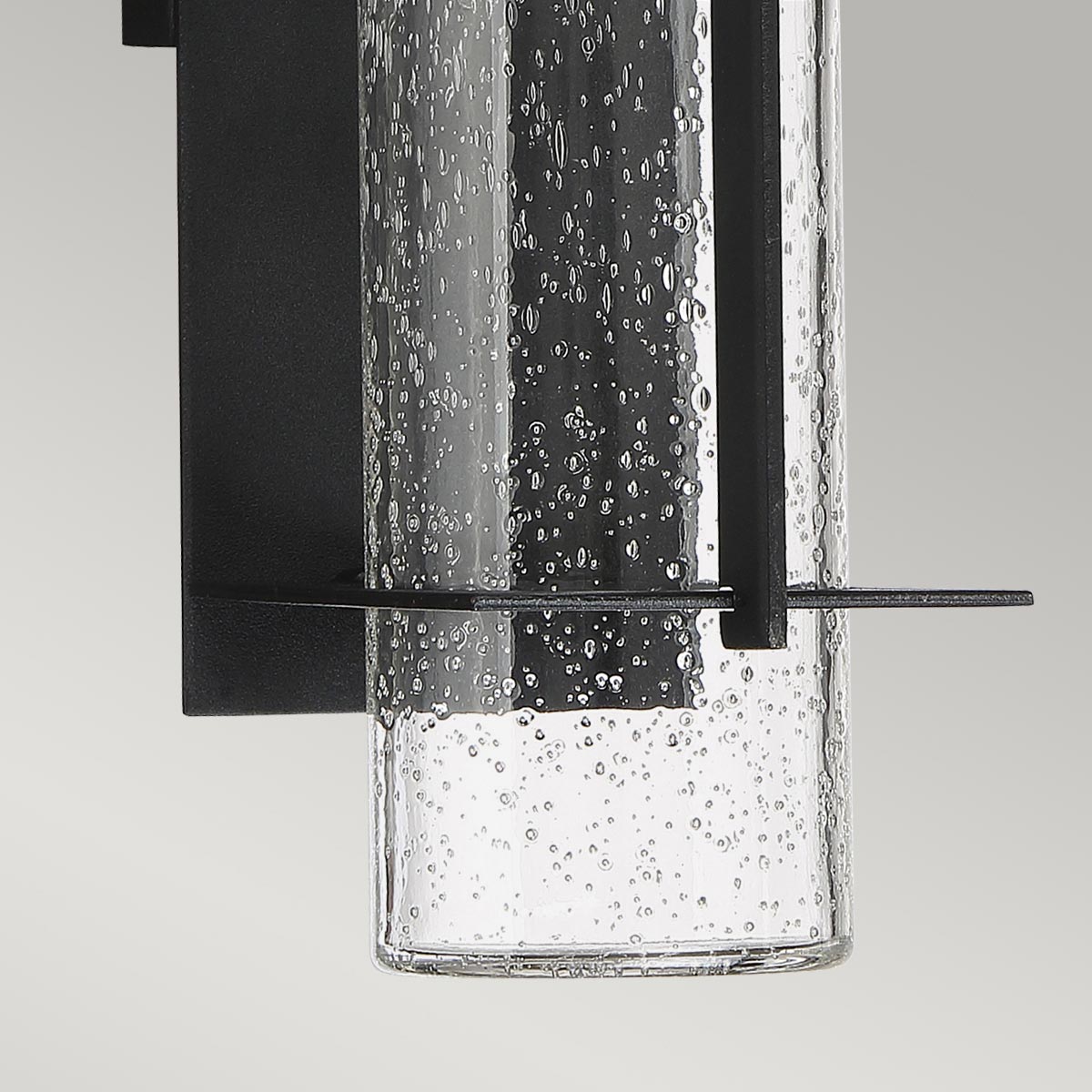 Quintiesse Eames Outdoor Medium LED Wall Lantern in Earth Black