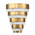Quintiesse Echelon LED Wall Light in Heritage Brass