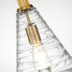 Quintiesse Elmore Pendant  in Burnished Brass