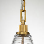 Quintiesse Elmore Pendant  in Burnished Brass