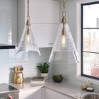 Quintiesse Elmore Pendant  in Burnished Brass